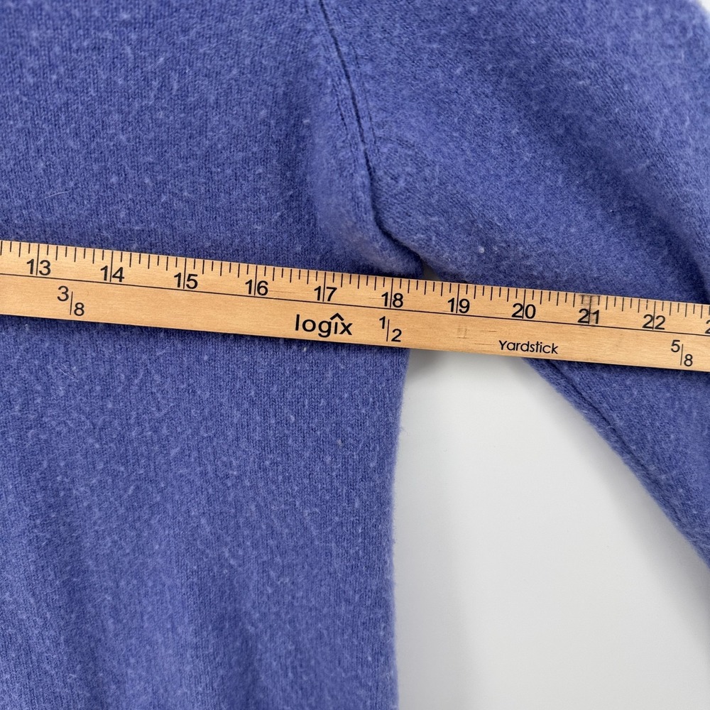 Cashmere By Charter Club 100% 2-Ply V-Neck Long Sleeve  Blue Sweater Sz Medium - Picture 8 of 10
